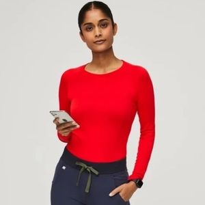 Figs Salta Performance Underscrub limited edition Pop Red M